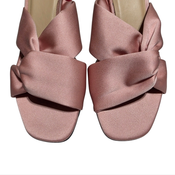 EUC SUNDANCE TRANQUIL SHADES SATIN MULES IN ROSA SZ 40 - Picture 3 of 8
